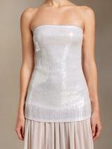 Vafa Chest smearing Sequins Chiffon maxi dress