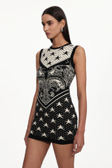 Madelynn Classic Contour Jacquard Knit Mini Dress