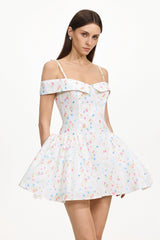 Florelle Sleeveless Floral Print Woven Mini Dress