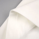Wanda White Strapless Ruched Asymmetrical Midi Dress