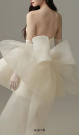 Dervla Strapless Bow Mini Dress