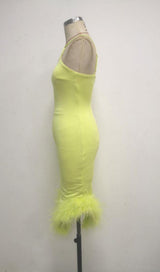 BANDAGE BACKLESS MAXI DRESS IN YELLOW Dresses styleofcb 