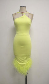 BANDAGE BACKLESS MAXI DRESS IN YELLOW Dresses styleofcb 
