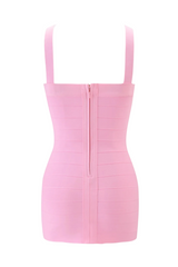Addama Halter Mini Bandage Dress