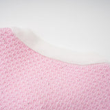 shirley Sequined Knit Cardigan & Skirt Set - pink