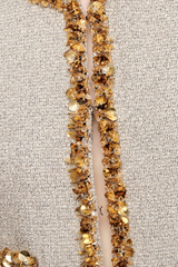 evangeline Sequin Jacket in apricot