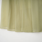 Matcha Ruffled Shirred Tulle Maxi Dress