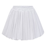 tiffany White off-shoulder Ruched Blouse & Skirt Set
