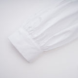 tiffany White off-shoulder Ruched Blouse & Skirt Set
