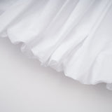 tiffany White off-shoulder Ruched Blouse & Skirt Set