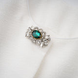 Bérénice White Crystal Embellished Peplum Jacket