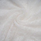 Isoline white semi-sheer lace top & shorts & dress matching set