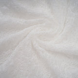 Isoline white semi-sheer lace top & shorts & dress matching set