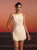 Delrix Sleeveless Cutout Mini Dress