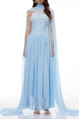 rebecca blue Floral Embroidered Pleated Maxi Dress