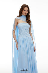 rebecca blue Floral Embroidered Pleated Maxi Dress