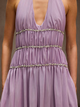 Doutzen Halterneck Rhinestone Mini Dress