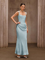 Duyen Sleeveless Corset Maxi Dress In Mint
