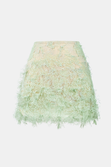 Elsea Lace Top & Mini Skirt Set - Green