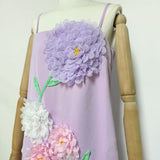 kristin Buttercup Embroidered Maxi Dress in Purple