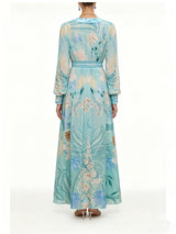 zanna Silk floral V-neck maxi dress