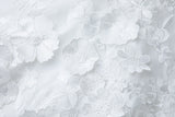georgia 3d Floral Lace mini Dress in white