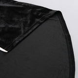 victoria Bow Cascade Velvet Maxi Dress in black