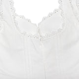 WHITE PIN TUCK MINI DRESS