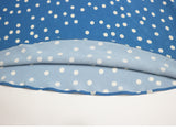 lyuba polka dot Lace-trimmed V-neck maxi dress in blue