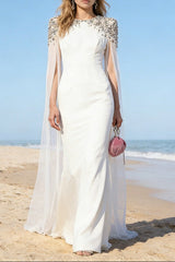 white diamond long sleeve maxi dress