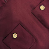 jocelyn Bowknot-Side Bandage Strapless maxi Dress in burgundy