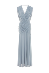 Selma Ruched Backless Maxi Dress