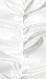 TUBE TOP PLEATED SKIRT IN IVORY Dresses styleofcb 