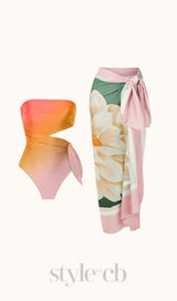 STRAPLESS OMBRE SWIMWEAR