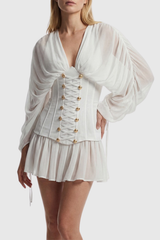 Zorion Corset Mesh Mini Dress