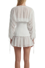 Zorion Corset Mesh Mini Dress