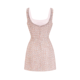 Aoife tweed crystal mini dress