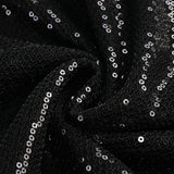 vivien off-shoulder sequin prom maxi dress in black