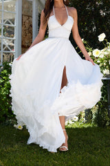 yvonne rhinestone embellished print layer maxi Dress in White