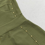 BODYCON MINI DRESS IN ARMYGREEN styleofcb 