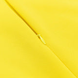 CRISSCROSS HALTERNECK CUTOUT MIDI DRESS IN YELLOW styleofcb 