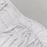 SATIN RUCHED DRESS IN GREY styleofcb 