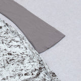 PERSPECTIVE VELVET BREAST TOP SUIT IN SILVER GRAY styleofcb 