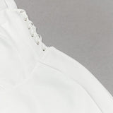 STRAPY HIP WRAP MIDI DRESS IN WHITE-styleofcb