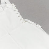 STRAPY HIP WRAP MIDI DRESS IN WHITE-styleofcb