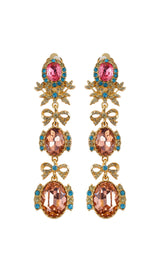 BOW RHINESTONE EARRINGS
