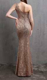 CHAMPAGNE CUTOUT SEQUIN MAXI DRESS styleofcb 