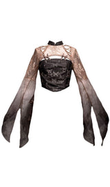 BUTTERFLY LACE LONG SLEEVE TOP sis label 