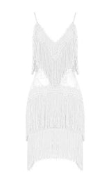 TASSEL LACE MINI DRESS IN PINK Dresses styleofcb XS WHITE 
