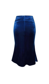 VELVET MESH SLEEVE TWO PIECE SUIT Tops styleofcb 